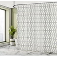 thumbnail image 4 of Ambesonne Ikat Shower Curtain, Tribal Inspired Drawings Art, 69"Wx75"L, Eggshell and Multicolor, 4 of 4