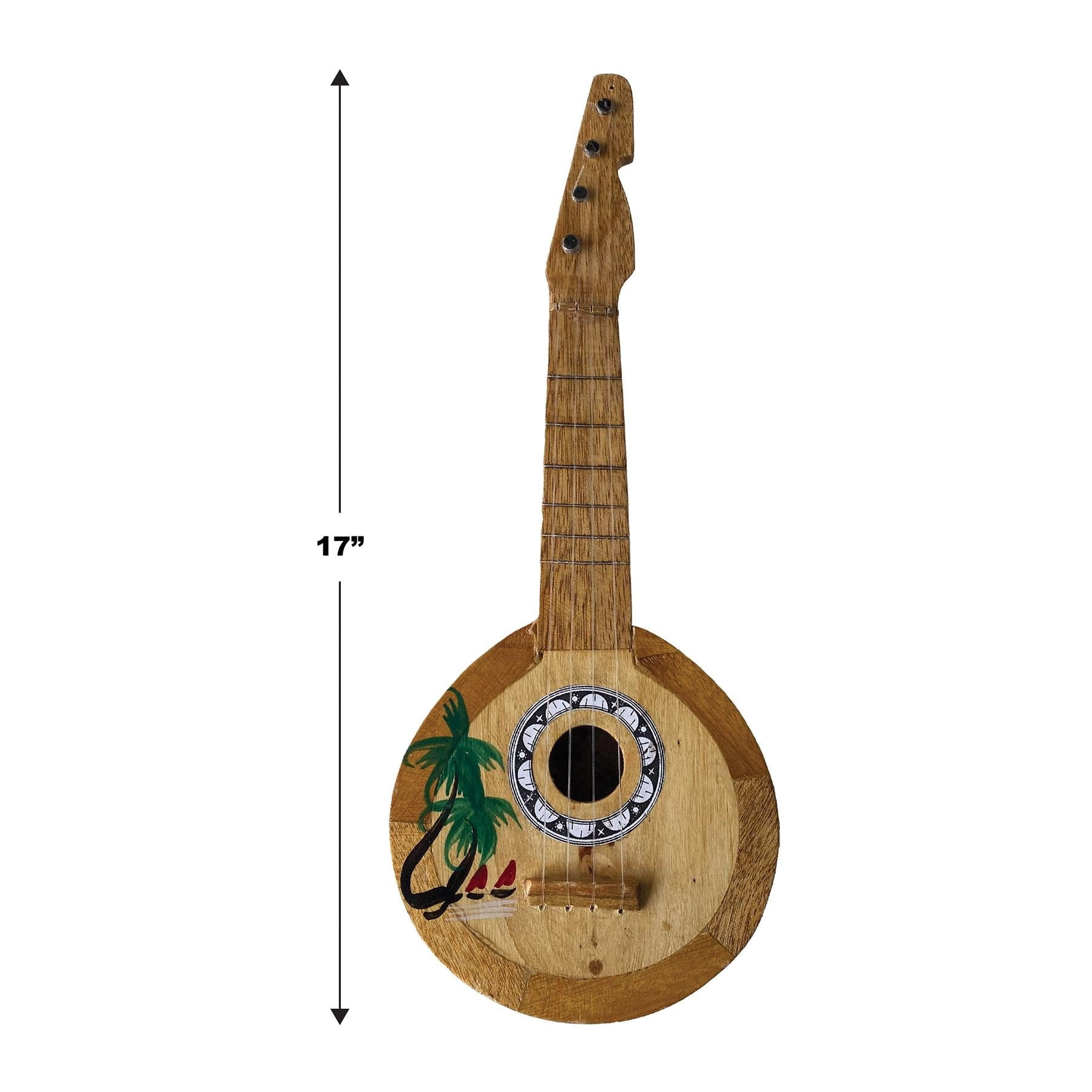 6 Pack Bulk Luau Party Coconut Ukulele