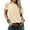 🔥 Beige, variant on Sentmoon Women's Summer Clothes Womens Blouses Summer Short Sleeve Crew Neck Solid Color Regular Fit Women's Tops Casual Stylish for Travel and Holiday Green L