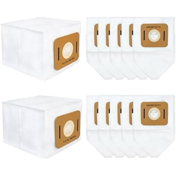 12 Pack VACBP6 Bags Compatible with 8-Quart Atrix Ergo Backpack Vacuum, Models: VACBPAI VACBP36V VACBP1