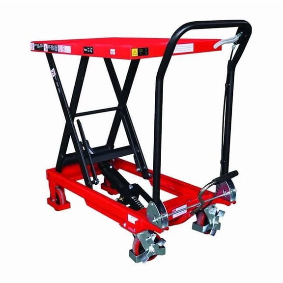 Dayton Scissor Lift Table, 660 lb. Cap, 19-3/4"W, 32"L 35KT59