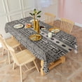 thumbnail image 3 of Geometric Diamond Striped Pattern Rectangle Tablecloth 60"x102",Waterproof Polyester Rectangle Table Cloth, Wipeable Spillproof Polyester Tablecloth for Dining, Camping, Indoor and Outdoor, 3 of 6