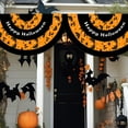 thumbnail image 4 of Opehuo 2PCS Halloween Bunting Half Fan Hanging Flag Banner,Fan Flag Bunting Outdoor Flag for Halloween Indoor Outdoor House Holiday Yard Decorations Party Props,35.43",B, 4 of 6