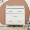 thumbnail image 7 of Babyletto Scoot 3 Drawer Dresser with Removable Changing Tray in White & Natural, 7 of 7