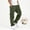 Army Green, variant on Boys Fleece Lined Thermal Cargo Pants Solid Color Elastic Waist Loose Sports Trousers Kids Fall Winter Trendy Casual Warm Pants Navy 7-8 Years