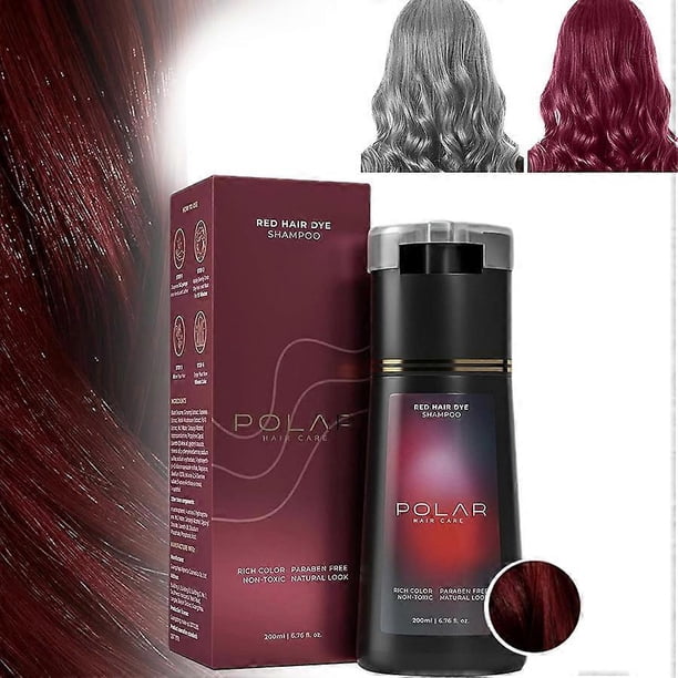 Hair Dye Shampoo, Polar Hair Dye Shampoo, Polar Haircare Instant Dye Shampoo, Natural Hair Color Shampoo for Gray Hair Coverage for Women & Men