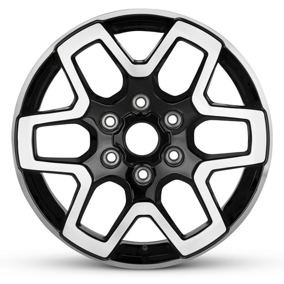 For 2021-2023 Ford Bronco 18 Inch Machined Face with Painted Inlay Black Alloy - New OEM Rim - Road Ready Car Wheel