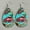 #1, variant on Merry Christmas Santa Claus Sunflower Cross Leather Teardrop Western Earrings