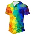 thumbnail image 1 of Shirts for Men Mens Printing Button Casual Short Sleeve Round-Neck Blouses Shirts, 1 of 1