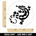 thumbnail image 2 of Southwestern Style Tribal Gecko Lizard Self-Inking Rubber Stamp Ink Stamper - Sky Blue Ink - Small 3/4 Inch, 2 of 7
