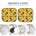 thumbnail image 4 of Lsque Bees and Sunflowers 2 PCS Windshield Sun Shade | CarFoldable Window Covers | Car Accessories Reflect UV for Universal Cars SUV Truck | Small, 4 of 7