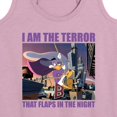 thumbnail image 3 of Disney - Darkwing Duck - I Am the Terror - Women's Racerback Tank Top, 3 of 5