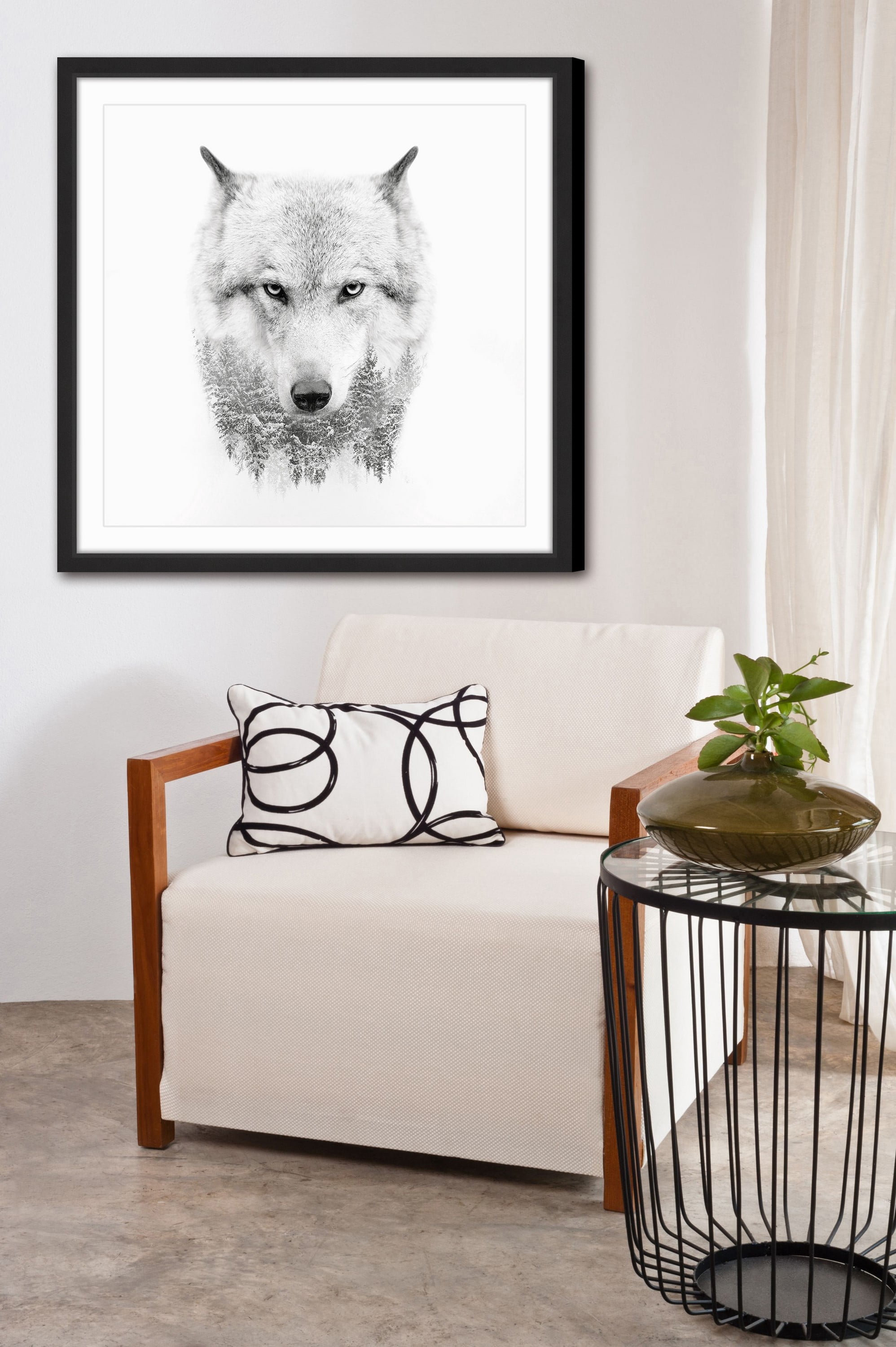 "Wolf Spirit" Framed Painting Print