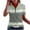 Green, variant on Half Zip Golf Shirts for Women Casual Fashion Short Sleeve Collared Tops Business Trendy Summer Striped Blouses