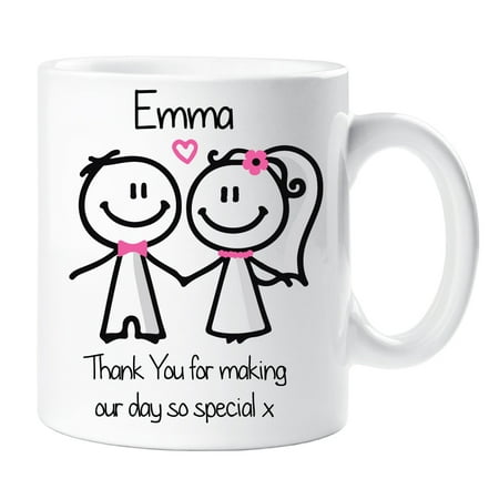 

60 Second Makeover Personalised Wedding Than You Mug Bride Groom Bridesmaid Cup Novelty Gift Present Personalized