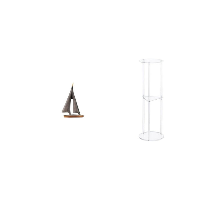 Decoración Acrílica De Velero, Estatua De Velero, Mesa Auxiliar Transparente, Adorno De Barco De Vela, Figura Decorativa, Mesa Pequeña Para Bebidas, Modelo De Velero Para Escritorio De