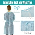 thumbnail image 3 of 500PCs Dental Grade Disposable PP+PE Isolation Gown AAMI by VASTMED | Long Sleeve & Elastic Cuff Universal Size, 3 of 7