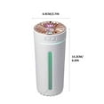 thumbnail image 2 of PureCasa Automatic Aroma Diffusers Quiet Vehicle Desktop Humidifiers for Bedroom Car Home Office, Mute USB Portable Humidifier Spray Aromatherapy Oil Diffusers 300ml Sprayer Mini Cup, 1PC, White, 2 of 9