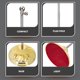 thumbnail image 3 of WEUVEB Flag Base Stand Dorado Premium Para Oficina Con Soporte Telescópico, 3 of 8
