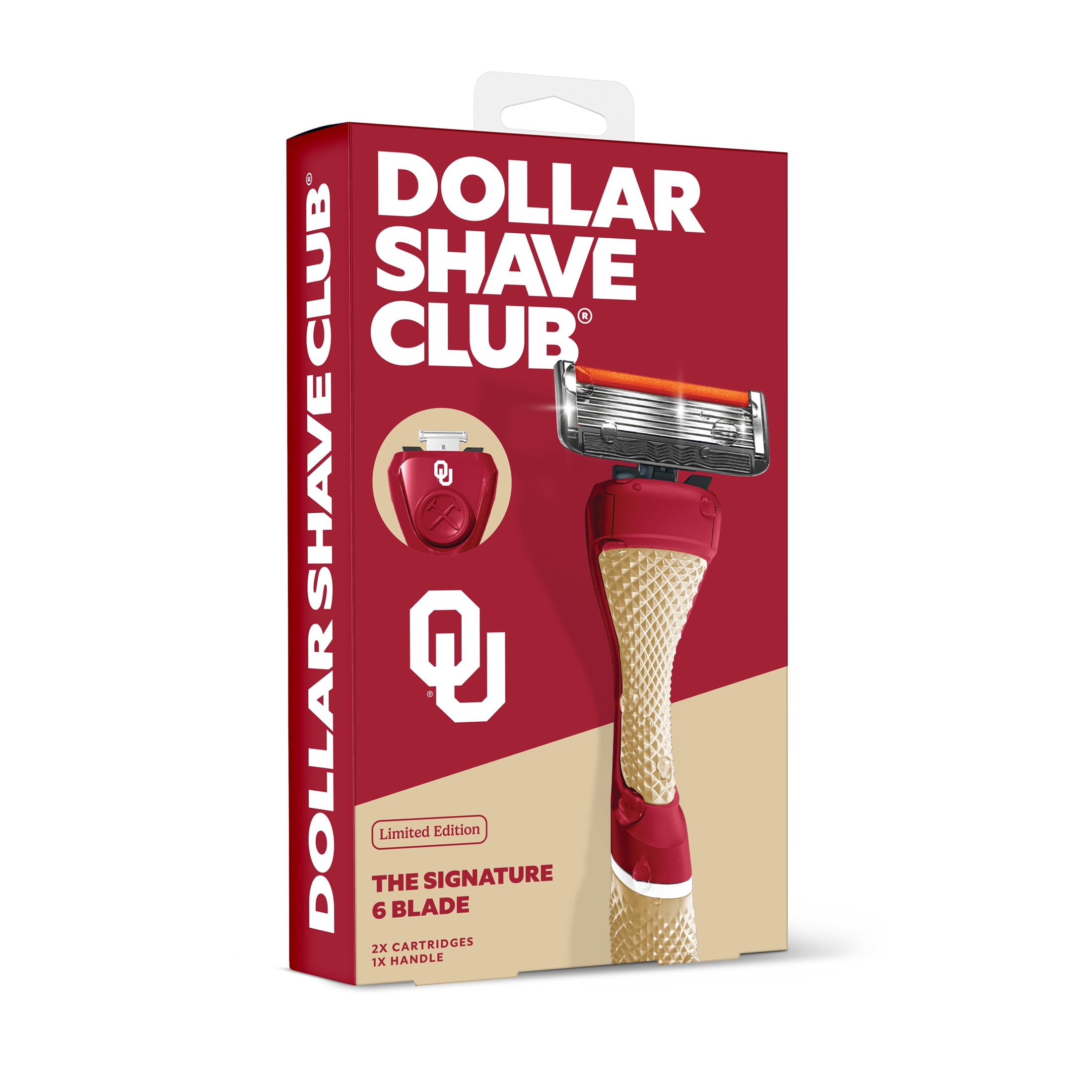 Dollar Shave Club Oklahoma 6-Blade Razor Starter Set With Limited-Edition Handle
