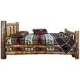thumbnail image 4 of Glacier Country Collection King Bed w/ Laser Engraved Pine Tree Design, 4 of 5