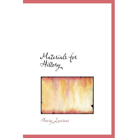 Materials for History (Hardcover)