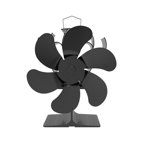 Stove Fan Thermal Powered Fireplace Fan With Self-Starting Blades, No Electricity Needed And High Temperature Resistance For Wood Stove And Home Heating, 6.30X5.12X3.94In 1.10Lb