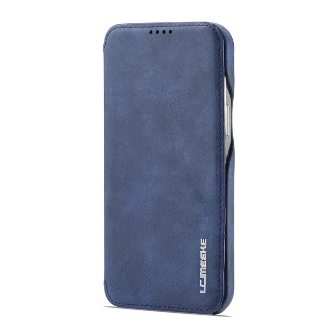 Leather Flip Wallet Magnetic Cover For iPhone 14 15 16 Pro Max 13 12 Mini 11 XS X XR 8 7 Plus SE 2022 Slim Card Slots Book Bag Blue For iPhone 11Pro
