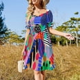 thumbnail image 4 of Vestido de manga corta Space Garden, vestidos elegantes para mujer, vestido de fiesta., 4 of 7