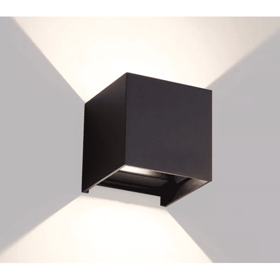 Lampara Pared Led Cuadrada Aluminio Interiores Exteriores