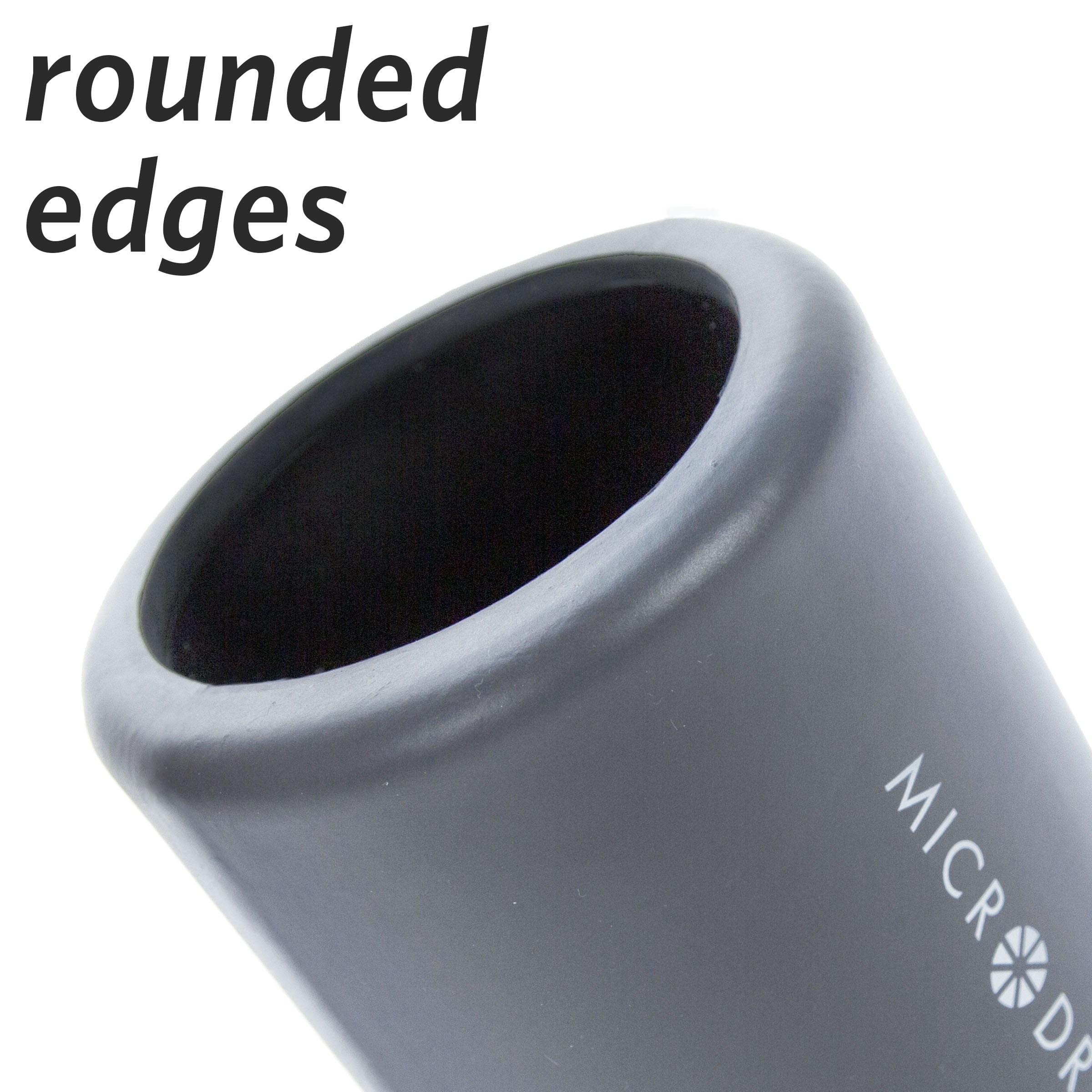 Microdry Fitness Foam Roller for Muscle Relief, Firm, 13" x 5.3", Light Gray