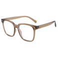 thumbnail image 2 of Gafas PANNER con bloqueo de luz azul, cuadradas, de gran tamaño, color marrón, 2 of 7