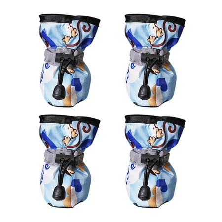 

Heiheiup 4 Piece Dog Shoes Puppy Soft Sole Puppy Shoes Non Slip Pet Shoe Cover Pet Foot Dog Trainer Accessories