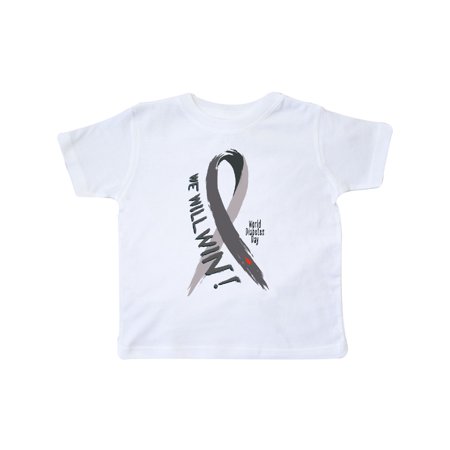 

Inktastic We Will Win World Diabetes Day with Ribbon Gift Toddler Boy or Toddler Girl T-Shirt