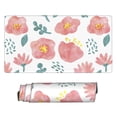 thumbnail image 2 of ZNDUO Large Rubber Mouse Pad Non-slip Desk Mat Pink Watercolor Flowers Rubber Desk Pad Mousepad Keyboard Pad for Home Office, 15.8" x 29.5", 2 of 9