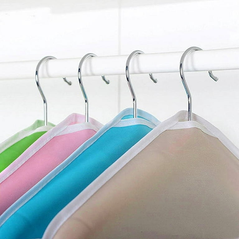 16 Pockets Clear Over Door Hanging Bag Shoe Rack Hanger Underwear Socks Bra  Closet Storage Tidy Organizer (Green) 