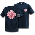 thumbnail image 2 of J25-FD-NVY-05 Law Enforcement Training Shirt, Fire Dep. , Navy, 2X, 2 of 2
