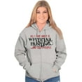 thumbnail image 4 of All I Care About is Whitetail Hunting Zip Up Hoodie Men's Women's Brisco Brands S, 4 of 6