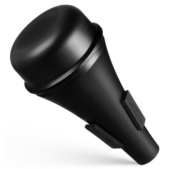 Trombone Mute for Quieter Practice Black Plastic Steel Accessory for Trombone Use Compact Size