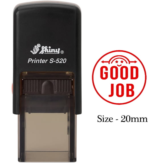 eloria Good Job Symbol Red Ink Self Inking Rubber Stamp Office & Commercial Use Office Stationary