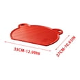 thumbnail image 3 of Miwamany Double Sided Plastic Cutting Board, Non Slip Thick Chopping Board for Meat and Vegetables, Dishwasher Safe TPU Kitchen Cutting Board with Leakage Groove (13x10.6in), 3 of 8