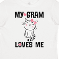 thumbnail image 4 of Inktastic My Gram Loves Me Girls Cat Girls Toddler T-Shirt, 4 of 5