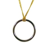 MilesMagic Magician's Ring on Chain Gimmick Impromptu Street Effects Tie Untie Knots Stage Mentalism Real Close Up Illusion for Easy and Professional Routine Magic Tricks