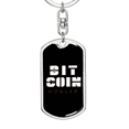 thumbnail image 5 of Bitcoin Hodler Crypto Stainless Steel or 18k Gold Premium Swivel Dog Tag Keychain, 5 of 16