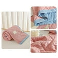thumbnail image 5 of Summer Quilts Air Conditioner Cool Washed Cotton Blanket Double Layer Yarn Washable Air Conditioner Core Cool Feeling Quilt Blankets & Throws Bedding 59x39 in, 5 of 6