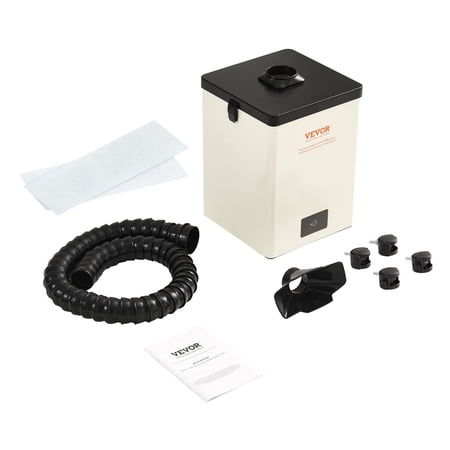 VEVOR Solder Fume Extractor, 150W Soldering Smoke Extractor with 3-Stage Filters, 332 m³/h Strong Suction Smoke Absorber and Purifier for Soldering, DIY Welding