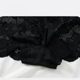 thumbnail image 5 of Sheer Lace Panties - Women's Sexy Cotton Gusset Underwear, European Size Seamless No Show Briefs | Hontri | for Women Sexy Lace Waist See Through Cotton Crotch Women Flat (Black | XS), 5 of 6
