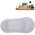 thumbnail image 6 of 55" Streamline N370CH-IN-CH Clawfoot Tub and Tray With Internal Drain, 6 of 10