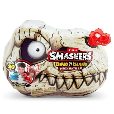 Smashers Dino Island Red T-Rex Battles Mini by ZURU