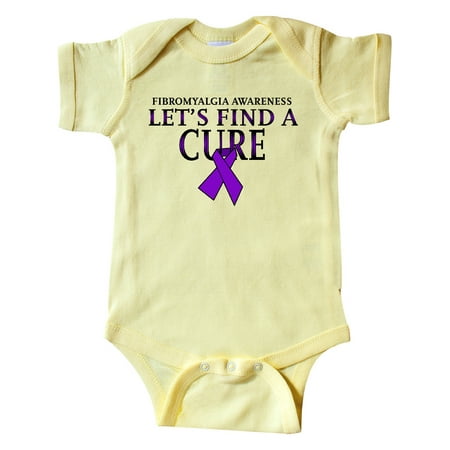 

Inktastic Fibromyalgia Awareness Let s Find a Cure with Purple Ribbon Gift Baby Boy or Baby Girl Bodysuit